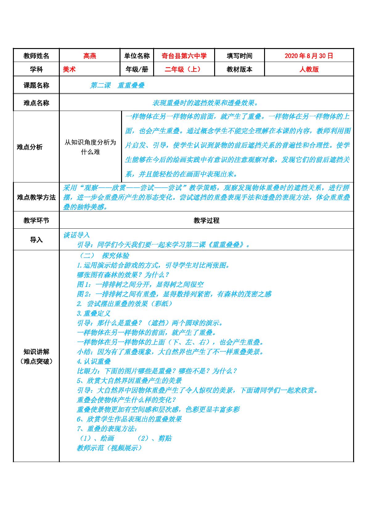 重重叠叠