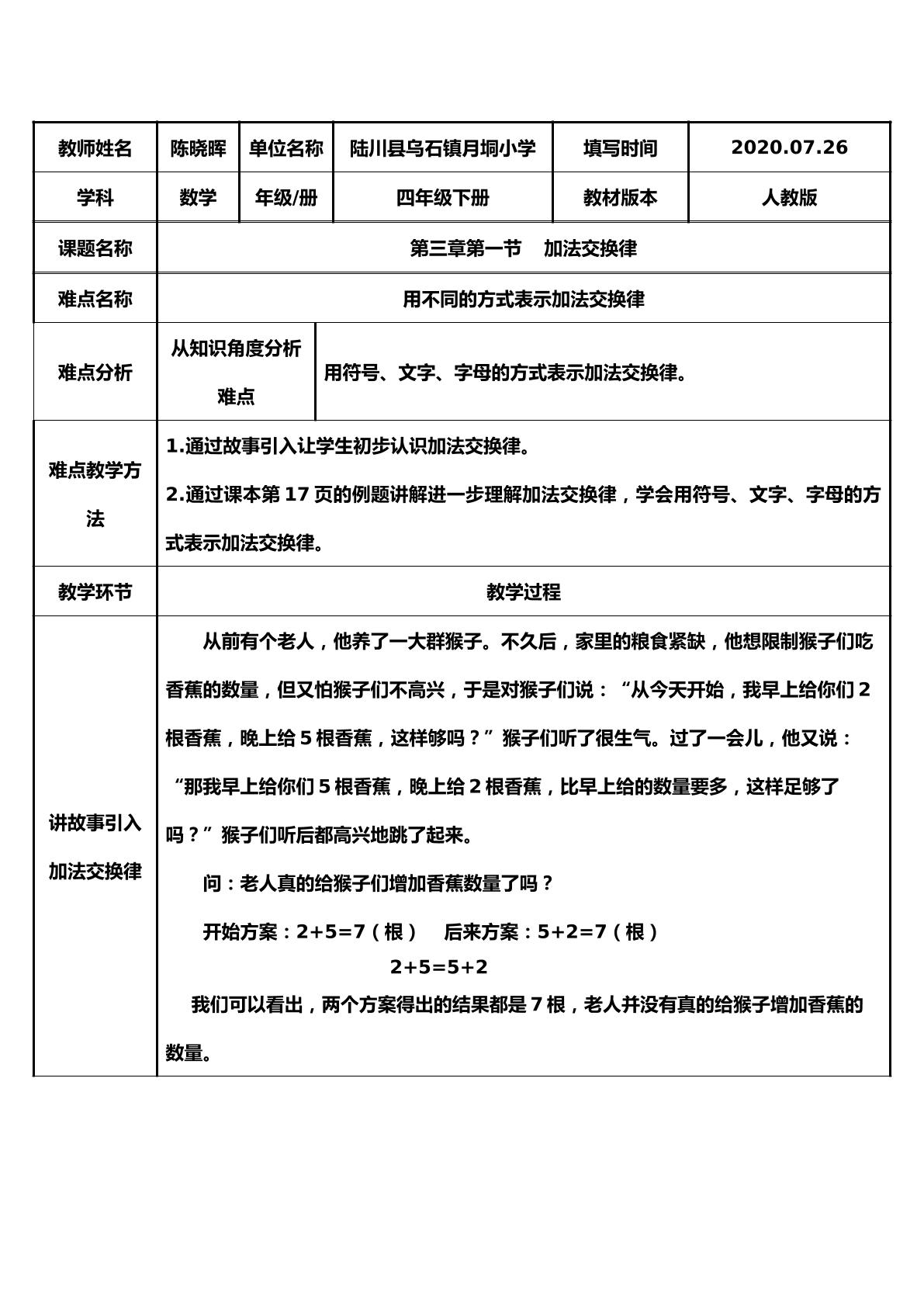 加法交换律