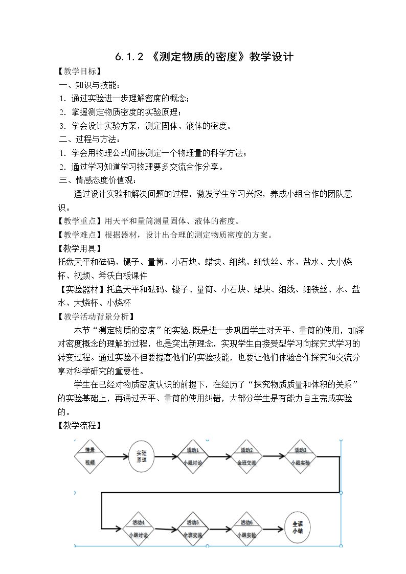 测定物质的密度