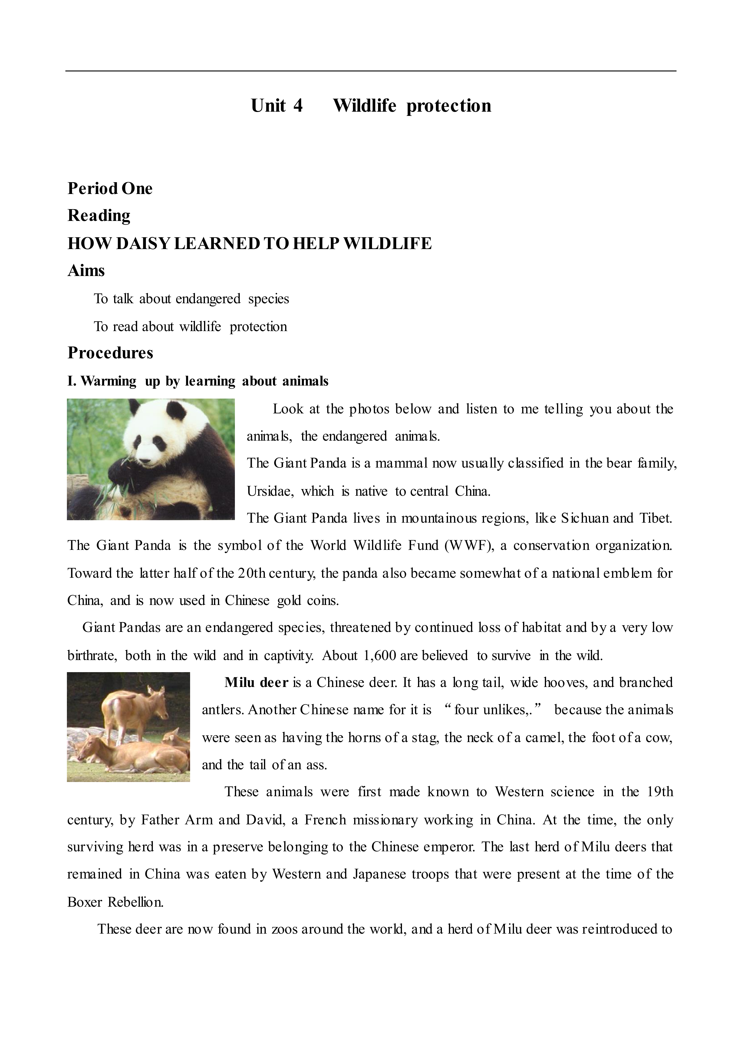 Wildlife protection_教案1
