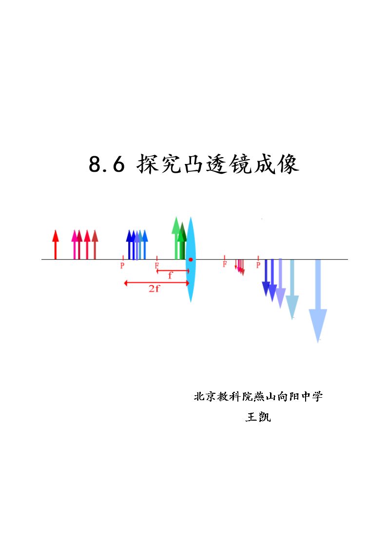 六、学生实验：探究凸透镜成像