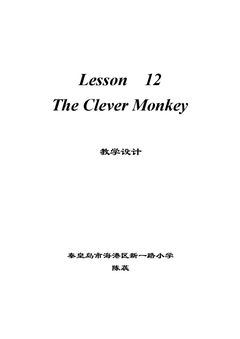 Lesson 12 The Clever Monkey