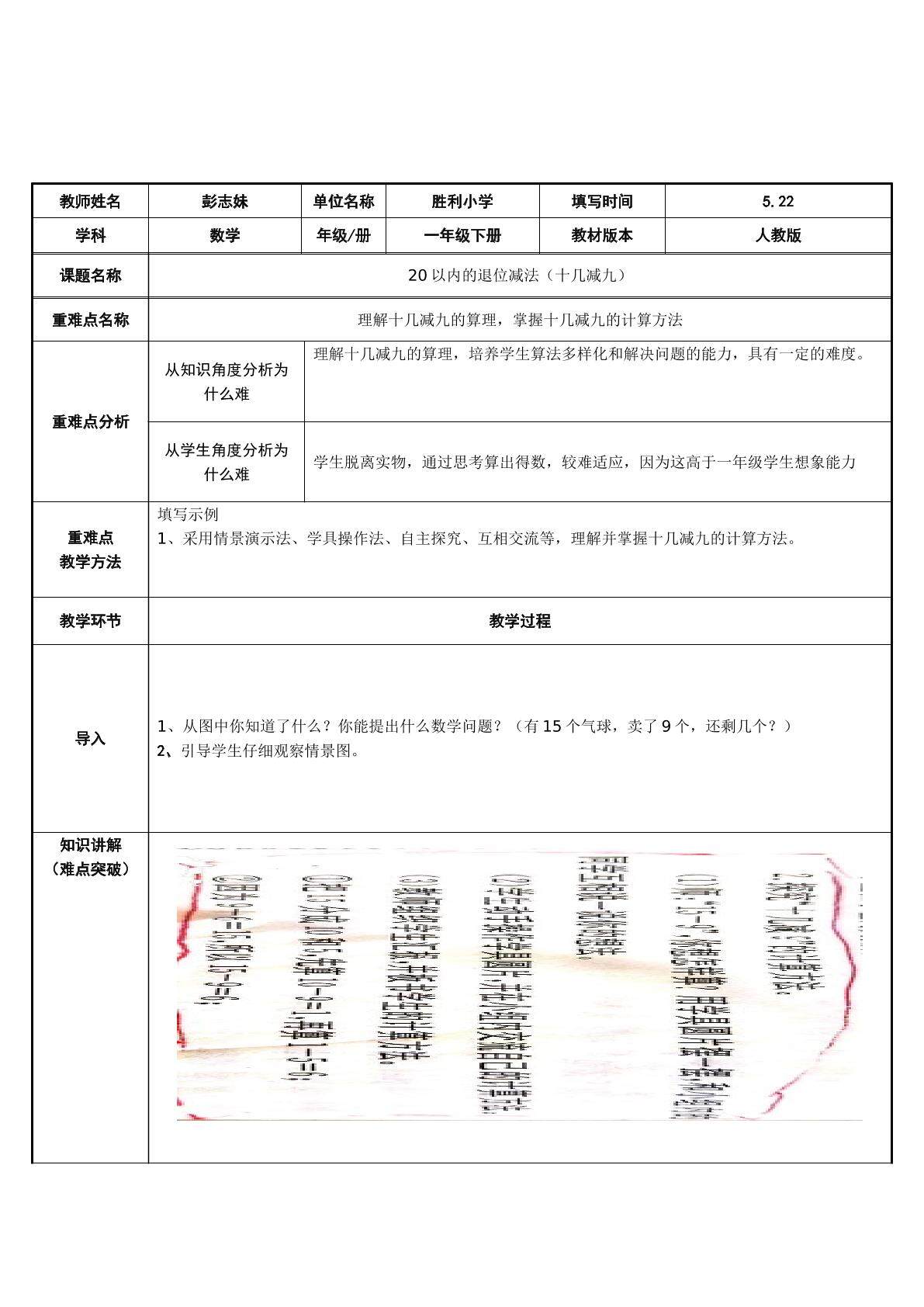 十几减9