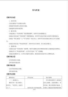 耳与听觉_教案2