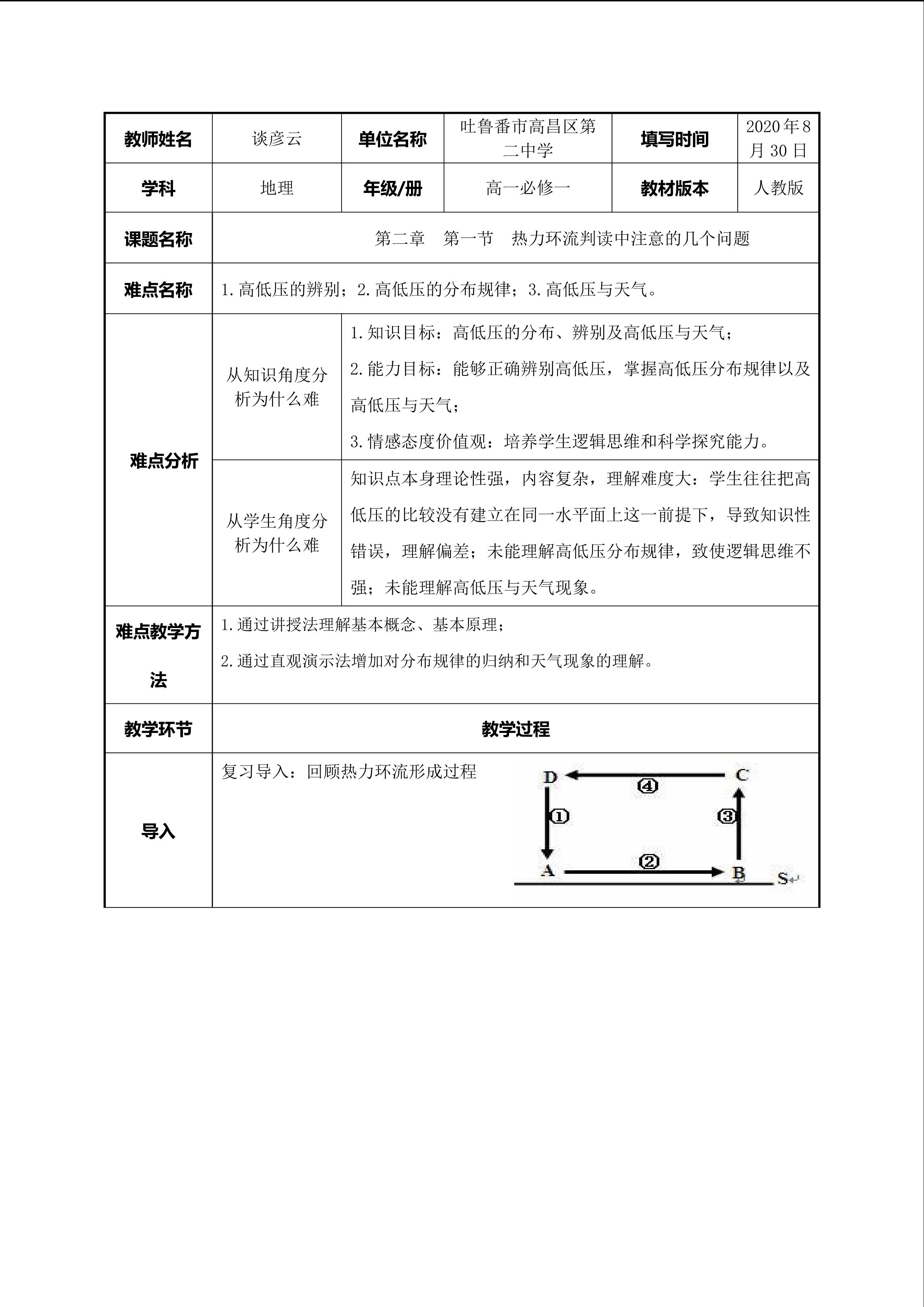 热力环流判读中注意的几个问题