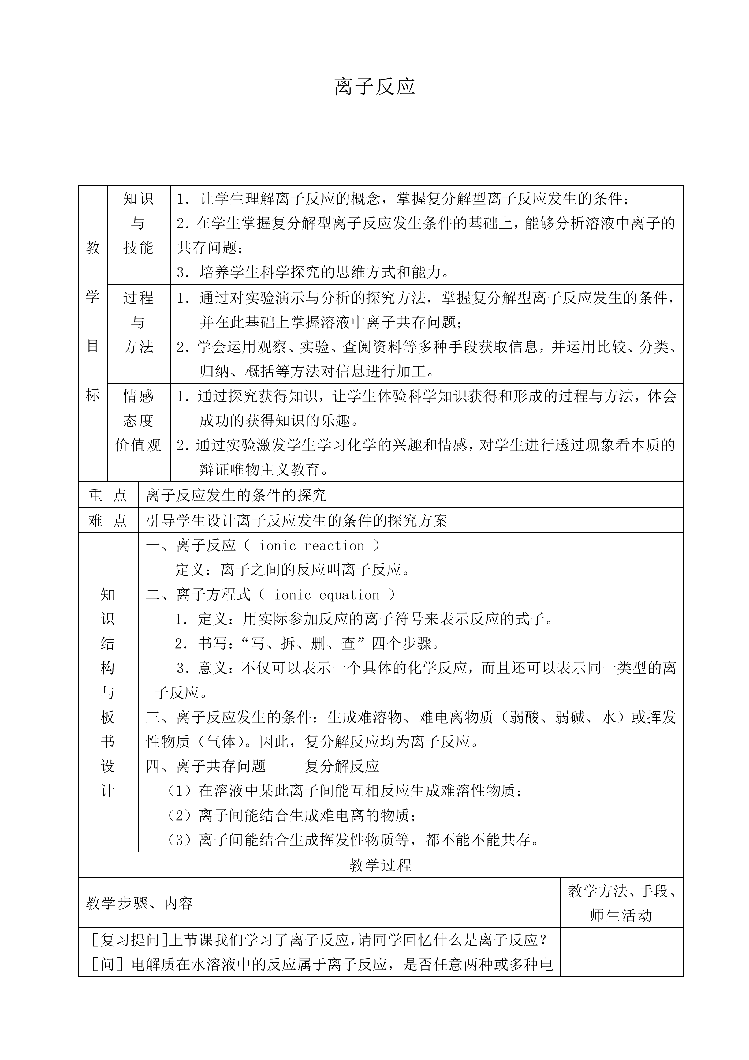 离子反应_教案12