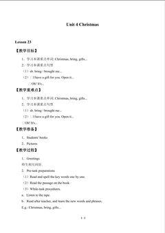 Unit 4 Christmas_教案5