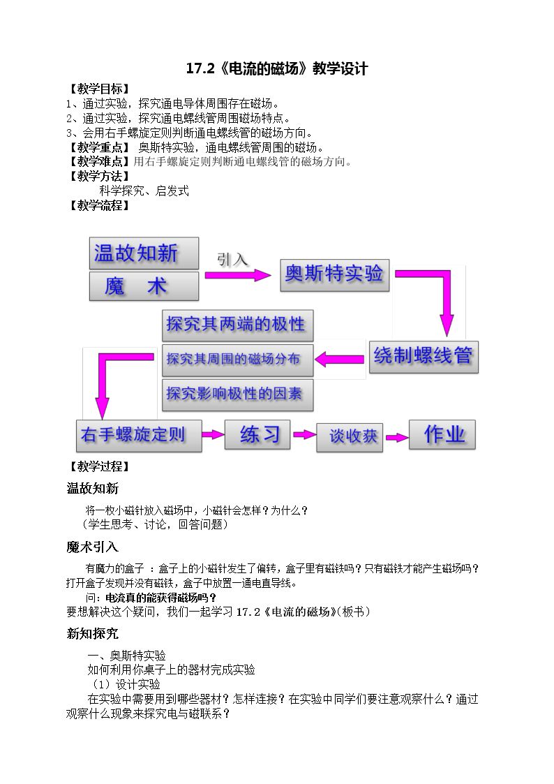 第二节 电流的磁场