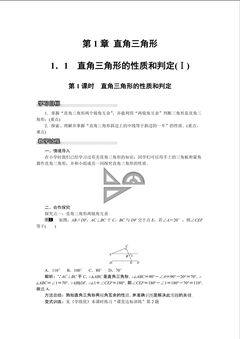 直角三角形的性质和判定