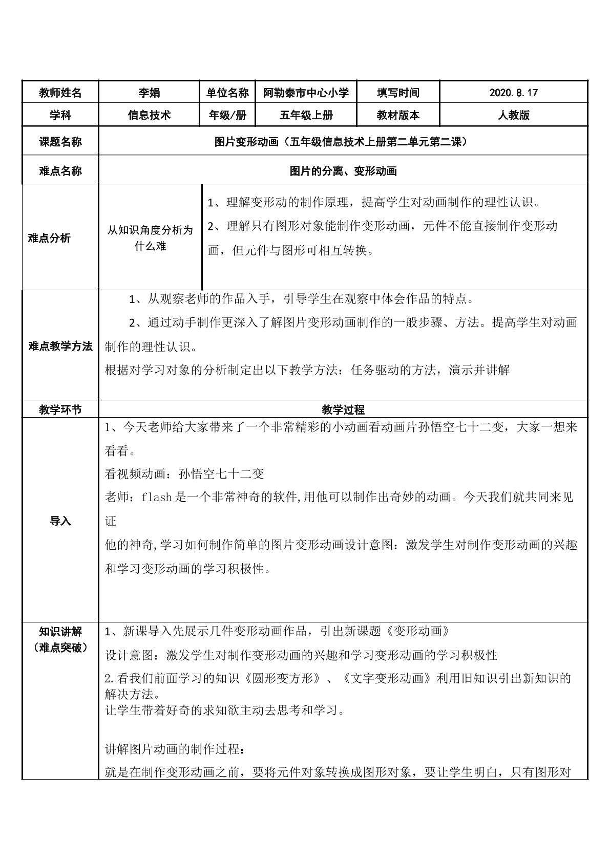 图片变形动画
