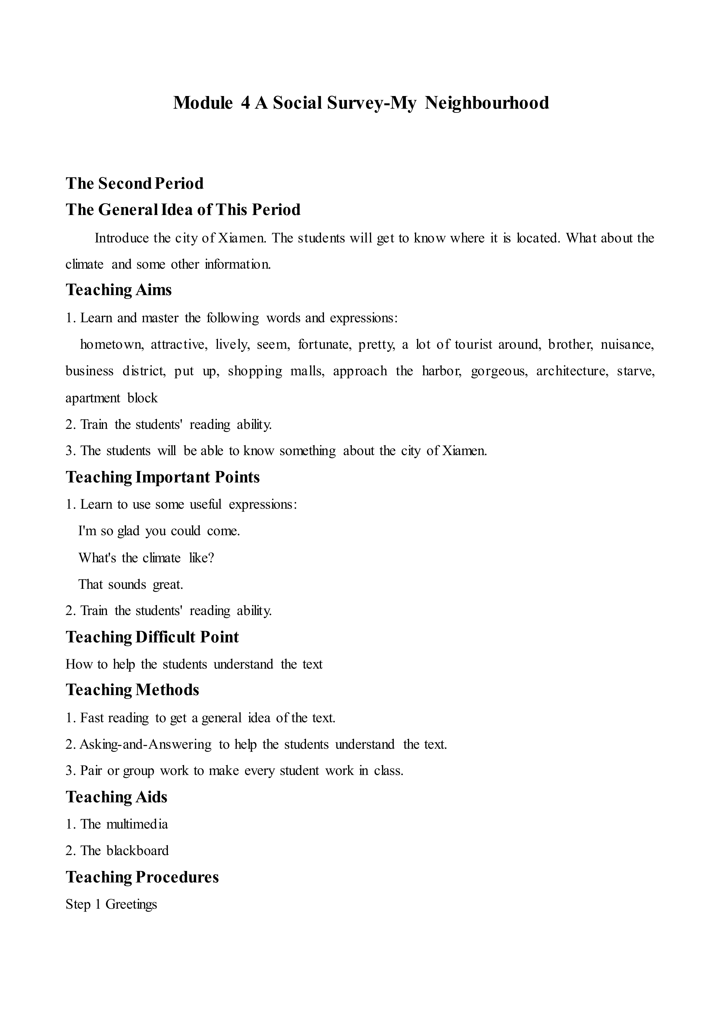  A Social Survey - My Neighbourhood_教案11