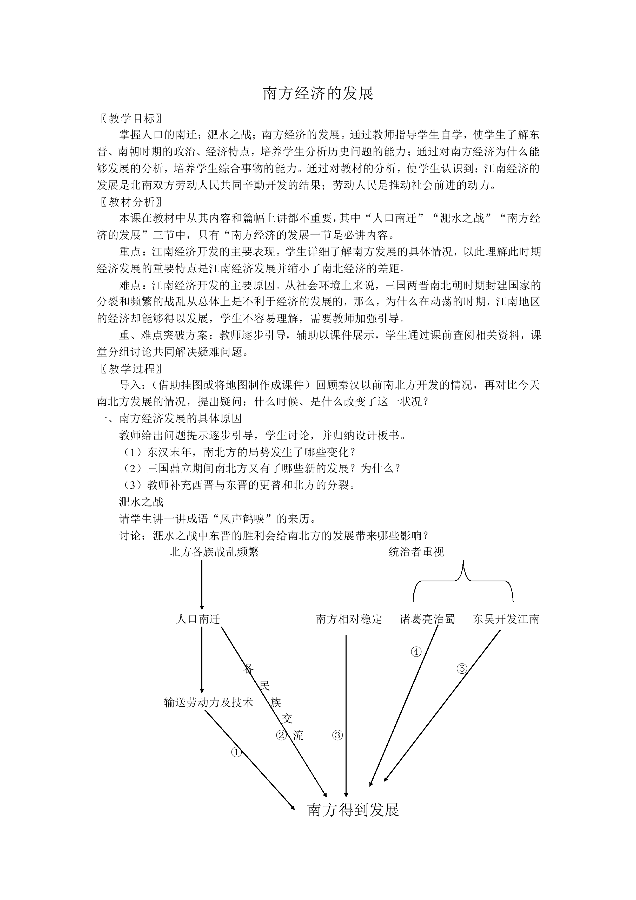 南方经济的发展_教案1