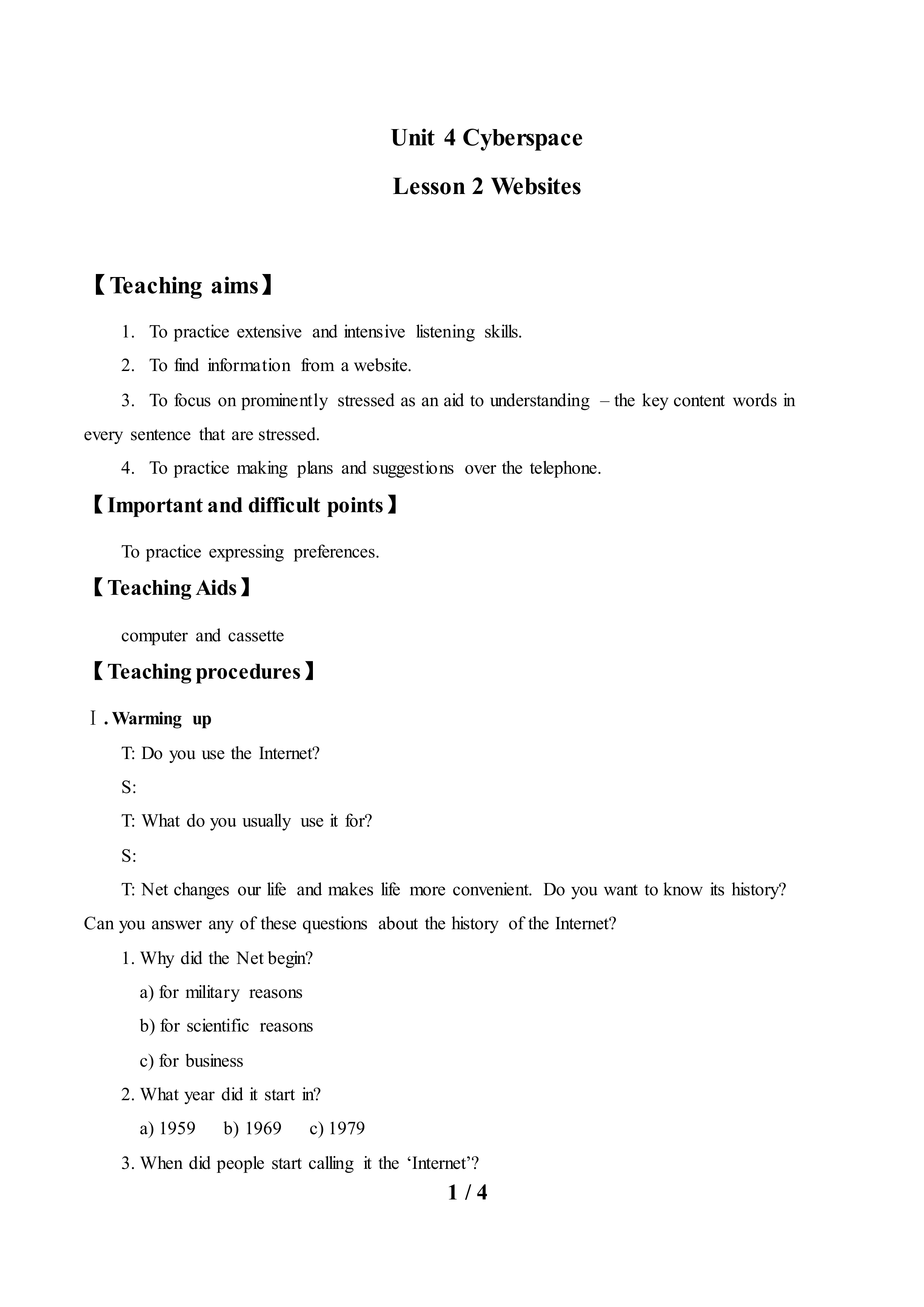 Lesson 2 Websites_教案1