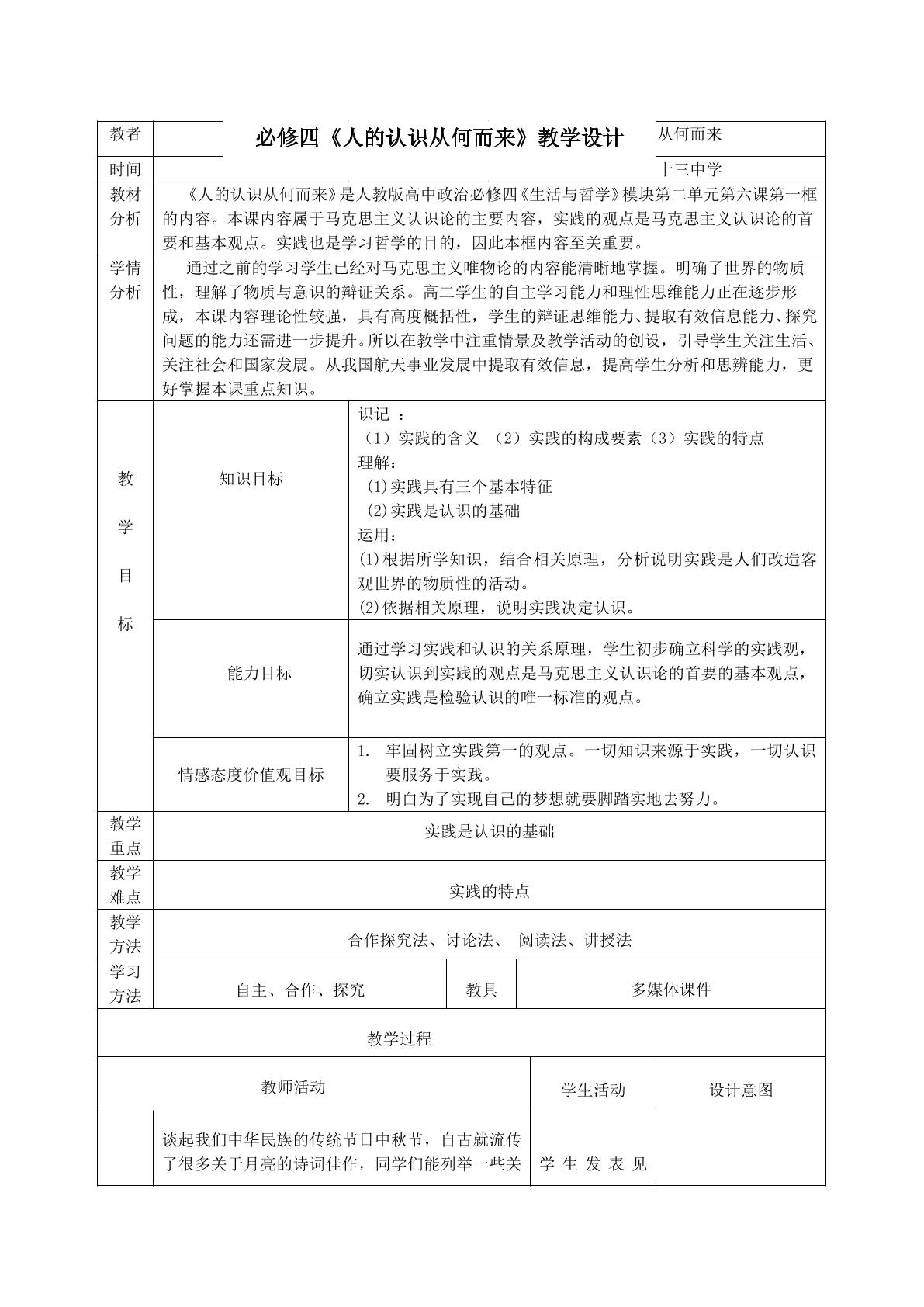 人的认识从何而来