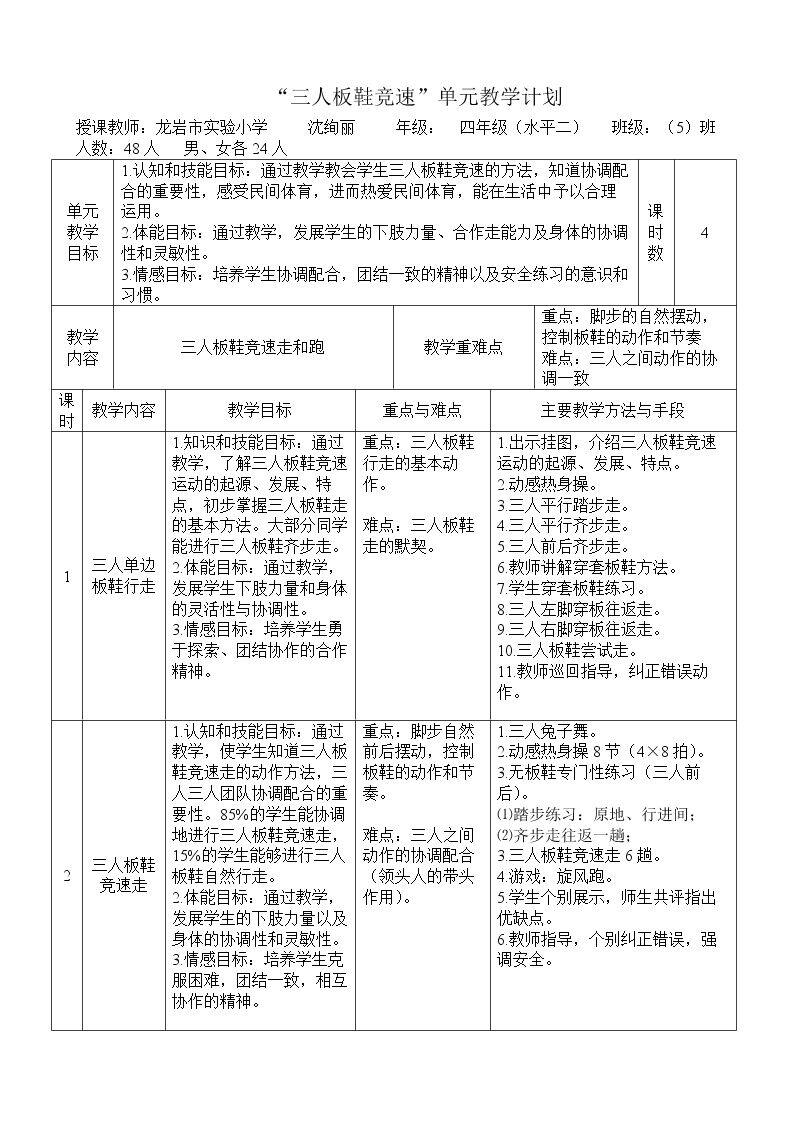 3.板鞋竞速