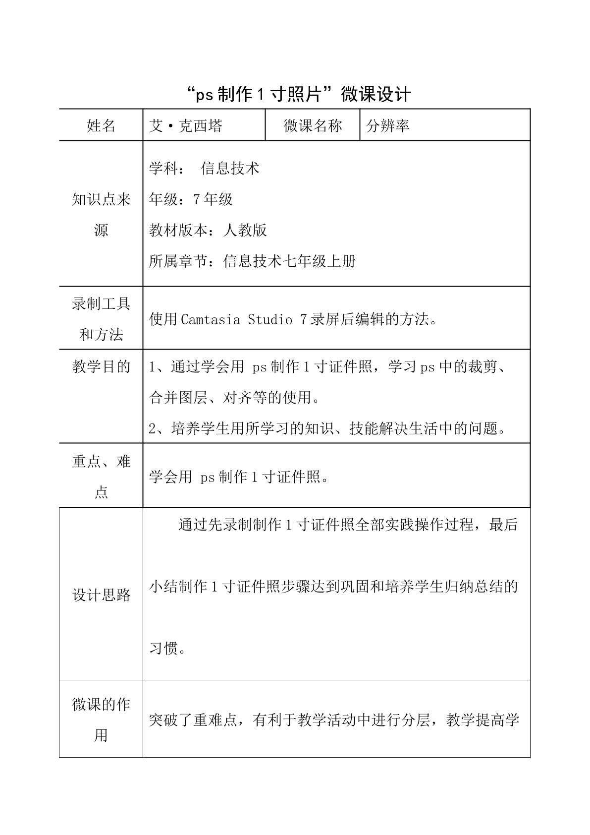 ps制作1寸照片