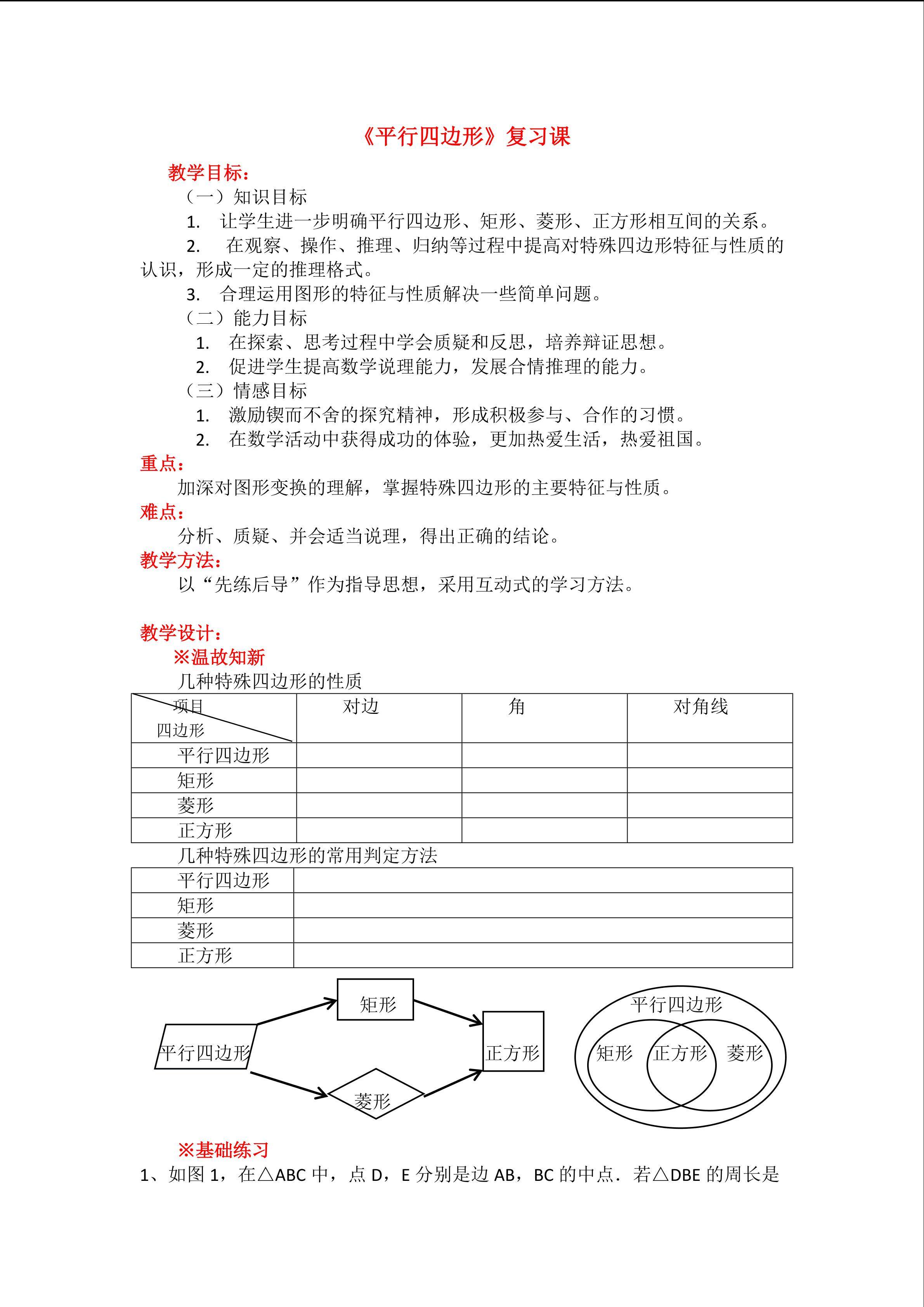 《平行四边形》