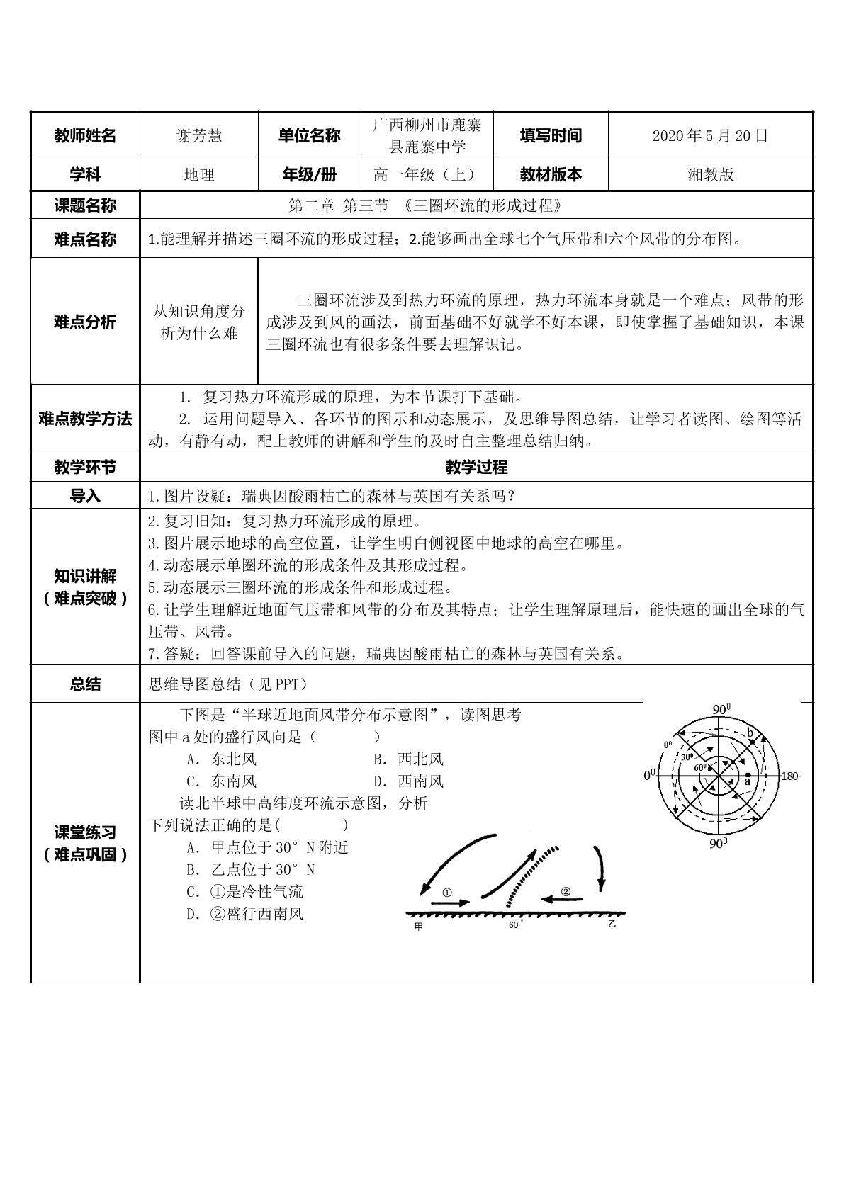 三圈环流的形成过程