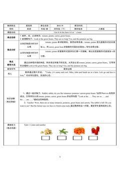 四年级下册Unit4 At the farm