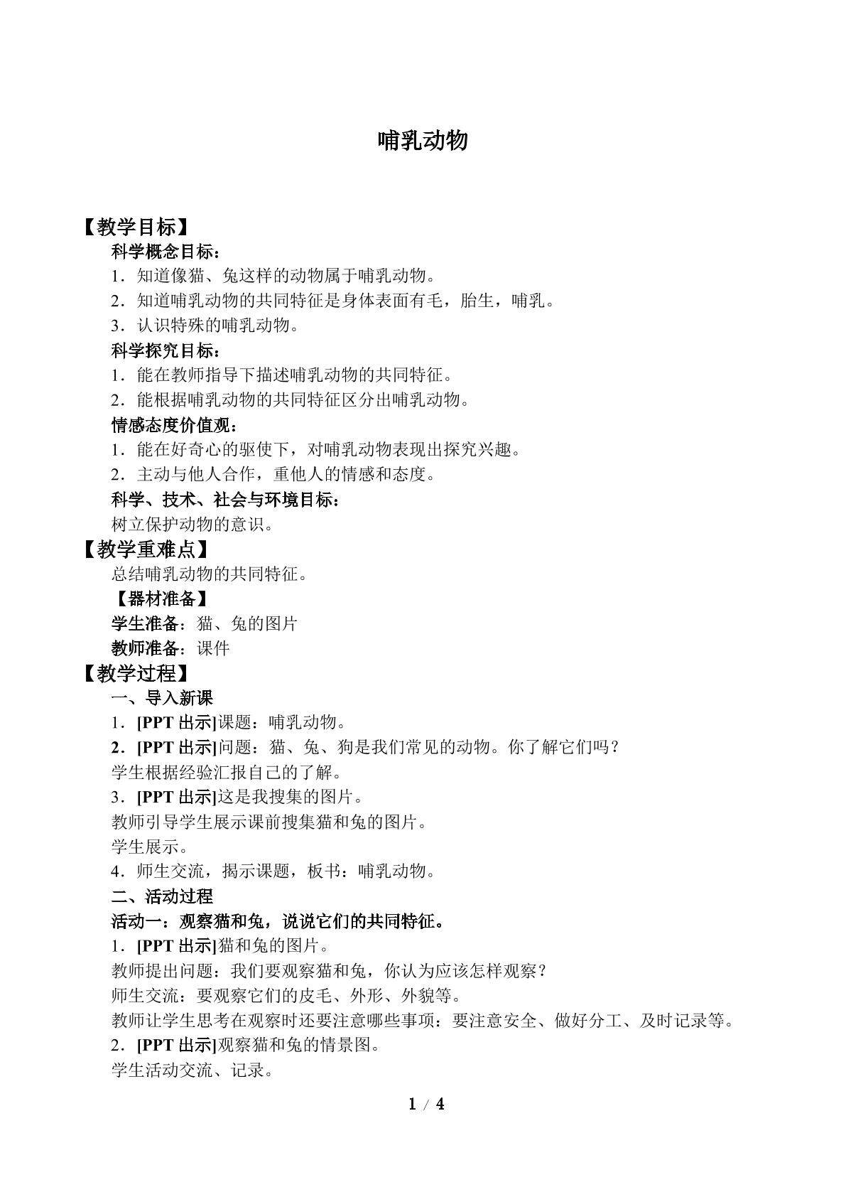 哺乳动物