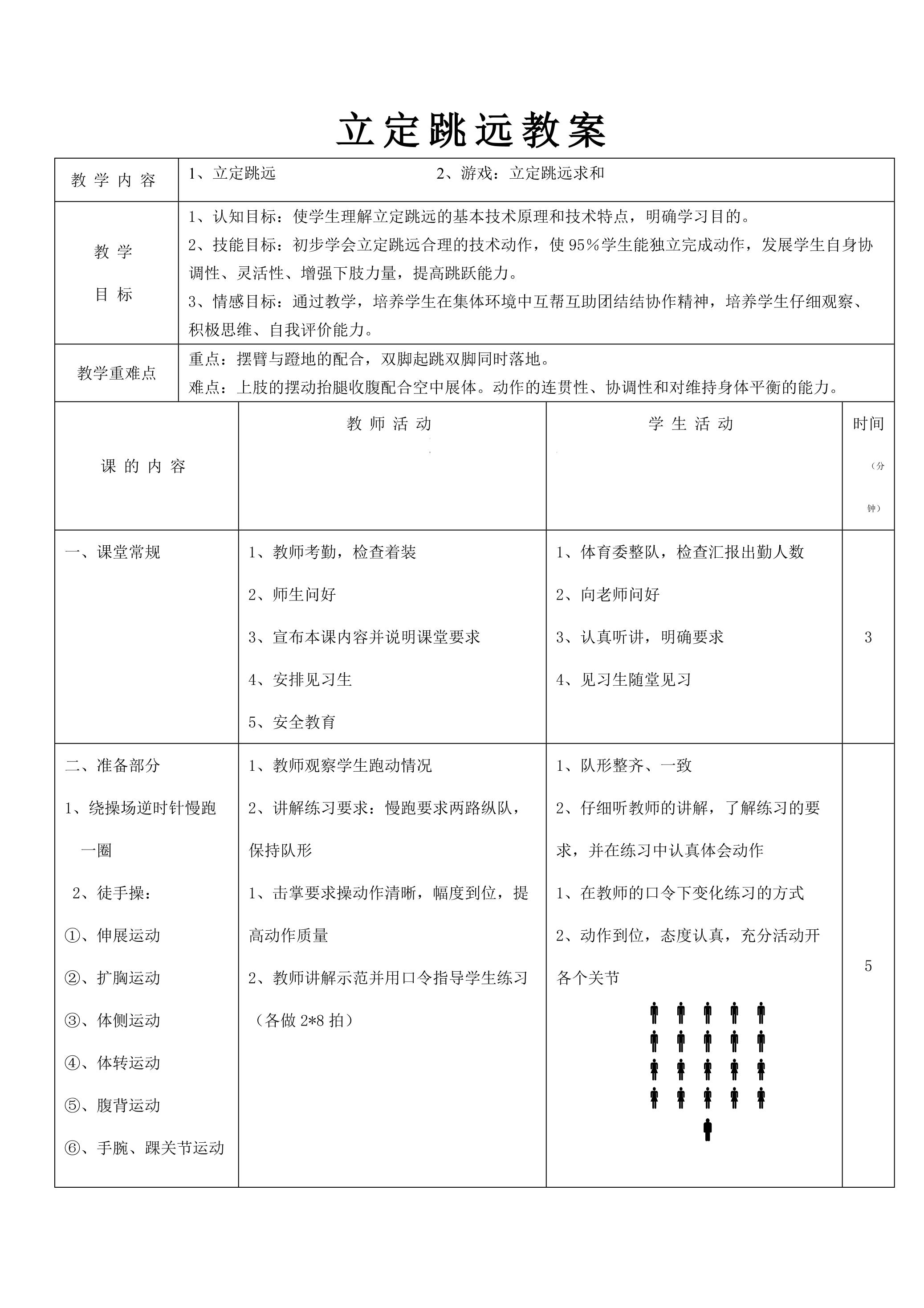 立定跳远
