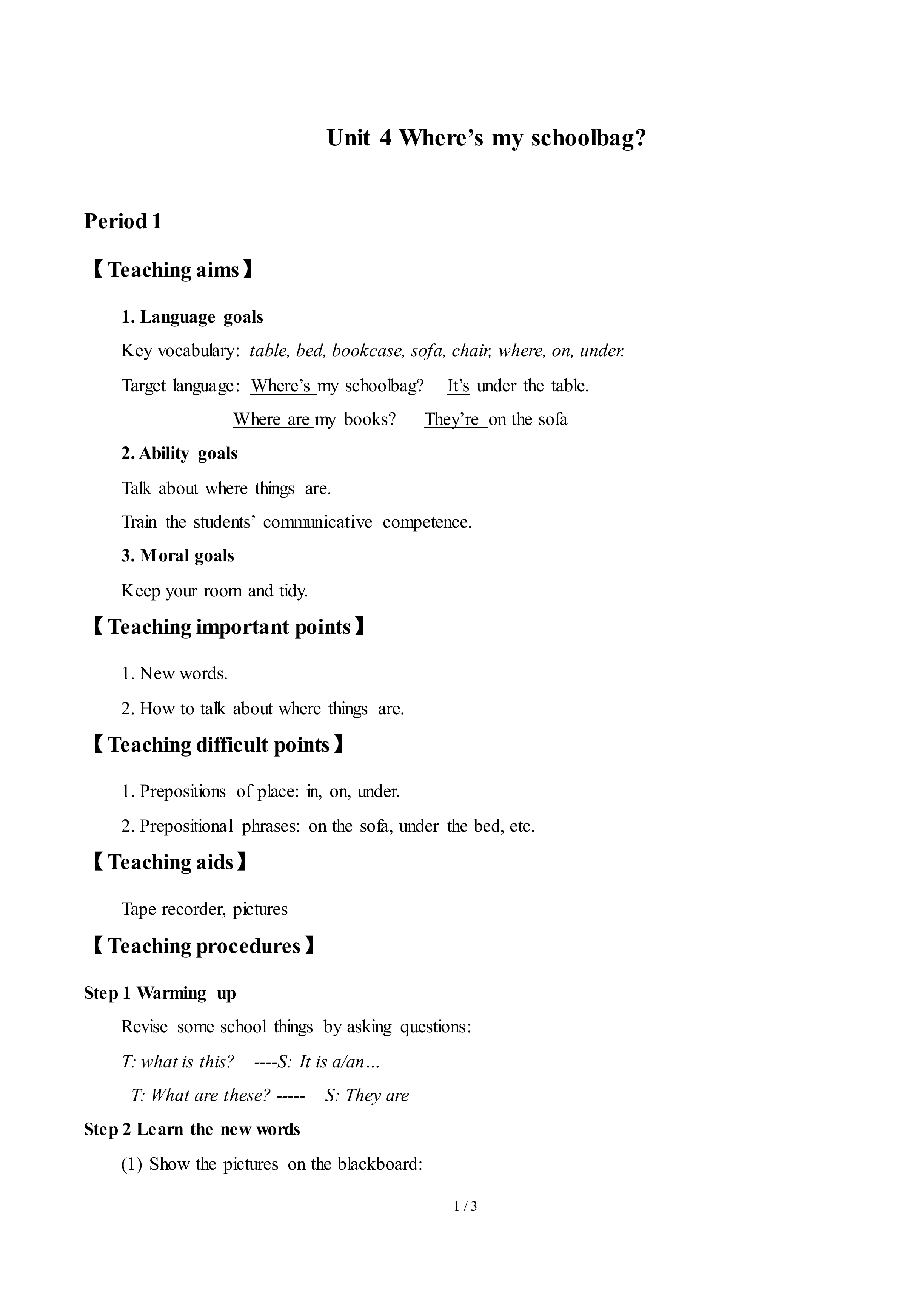 Section A_教案1