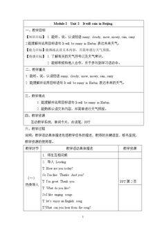 Unit 2 It will rain in B…