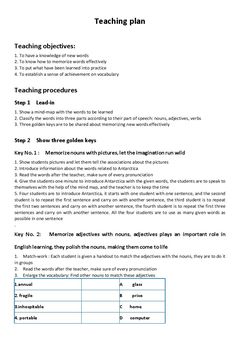 Reading and vocabulary