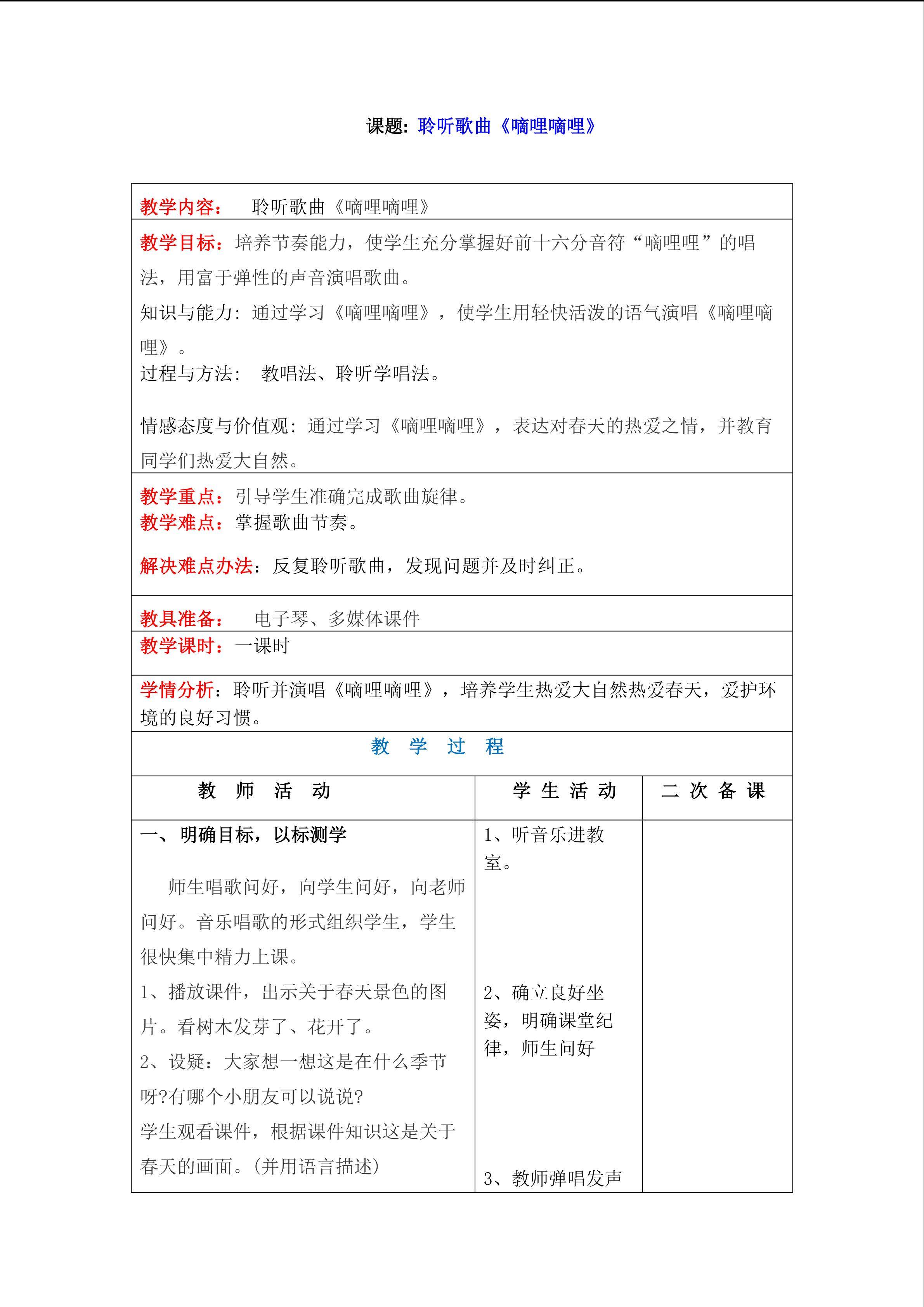 《嘀哩嘀哩》