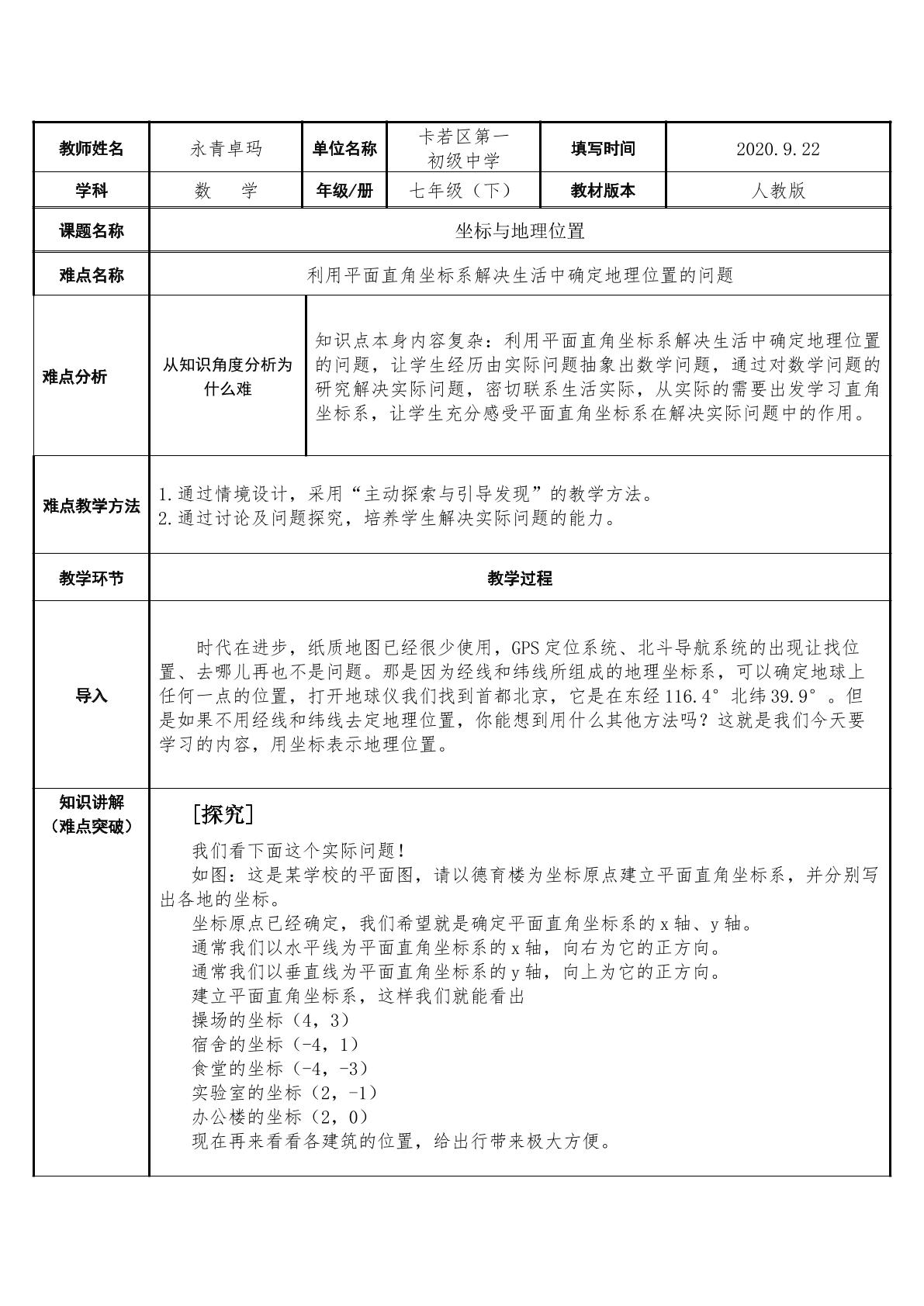 坐标与地理位置