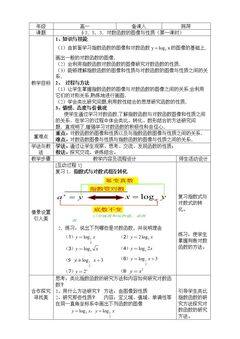 5.3 对数函数的图像和性质