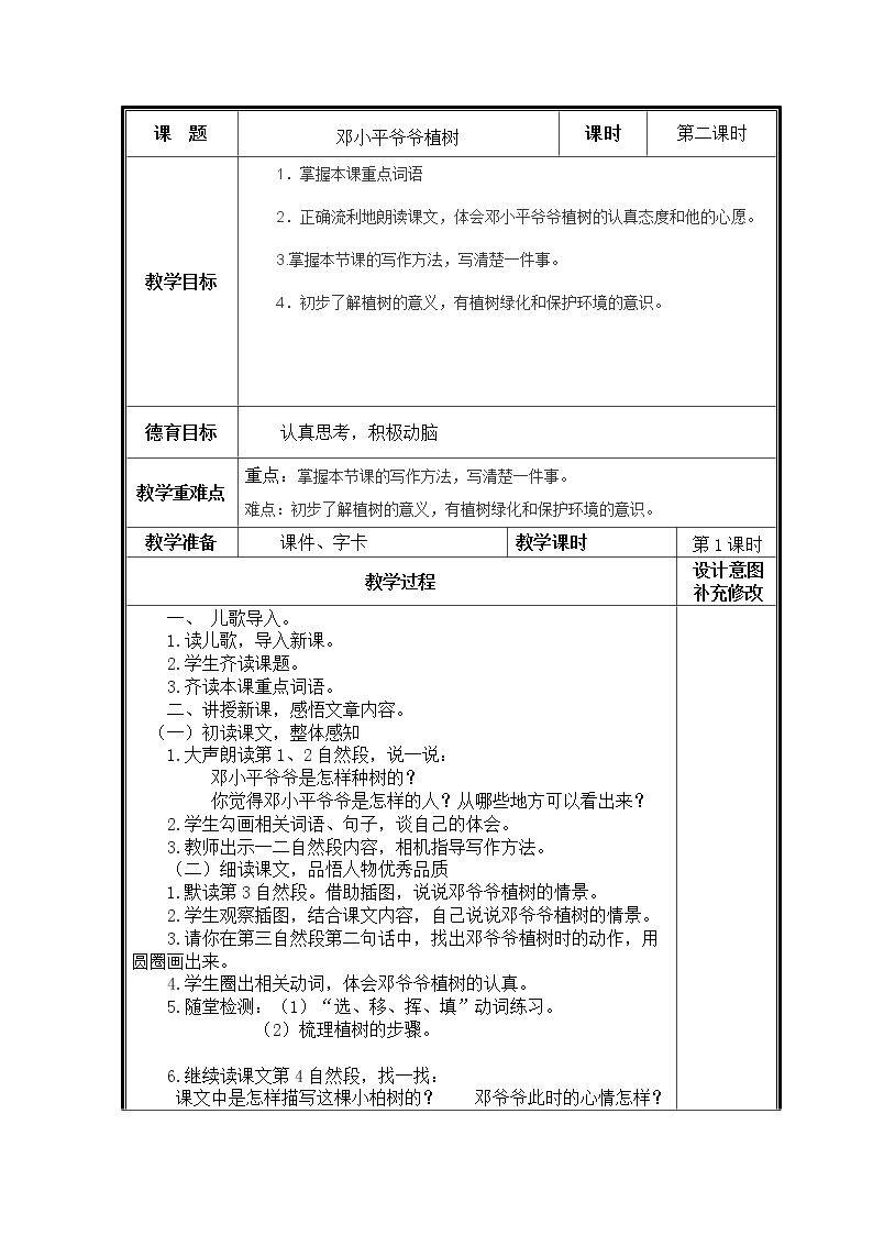 4 邓小平爷爷植树