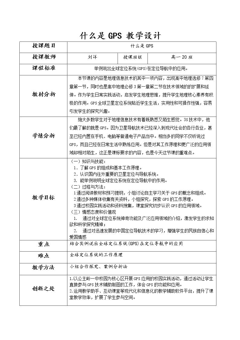 第一节　什么是GPS