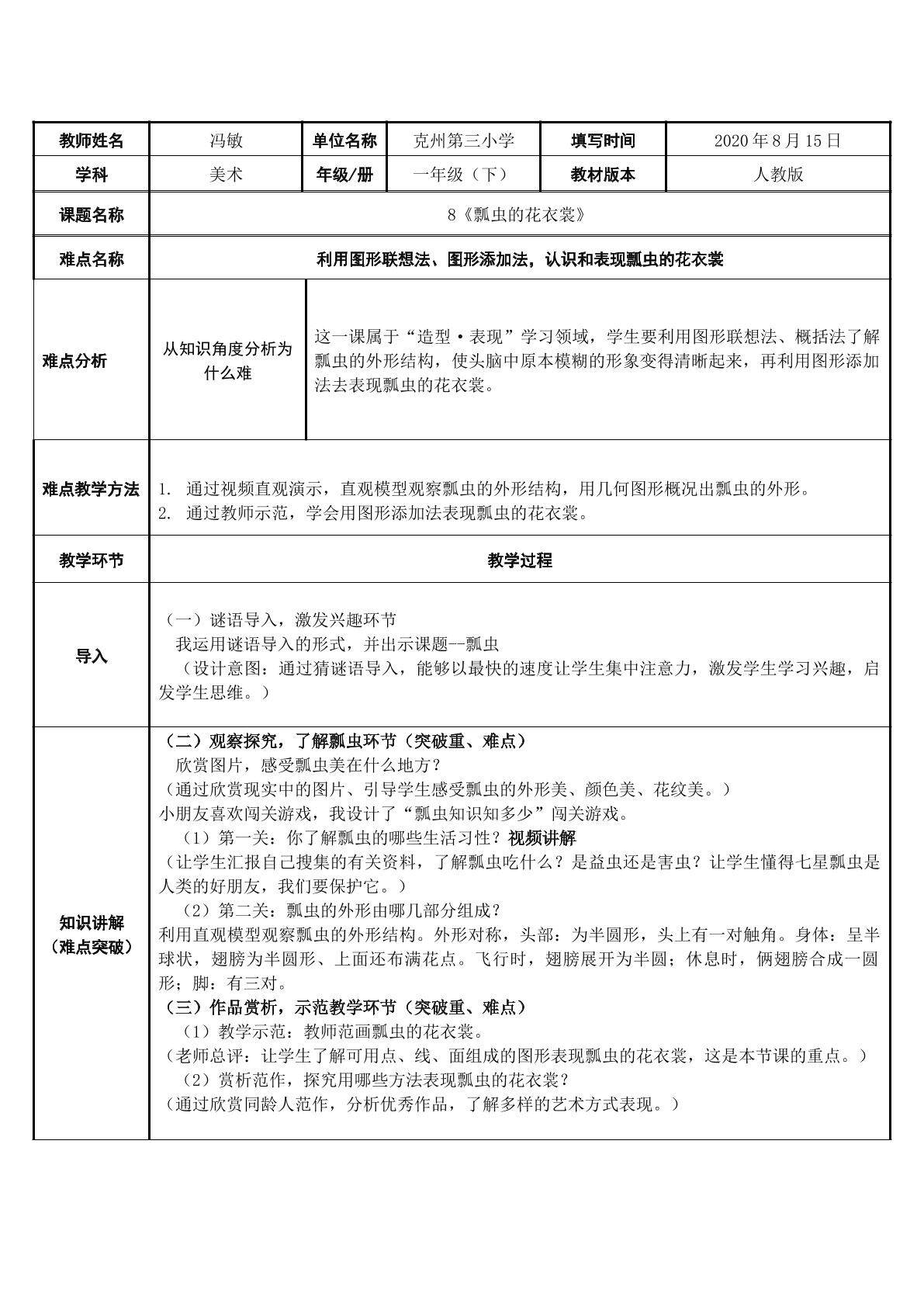 瓢虫的花衣裳