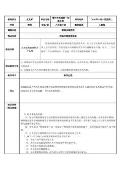 阿基米德原理实验