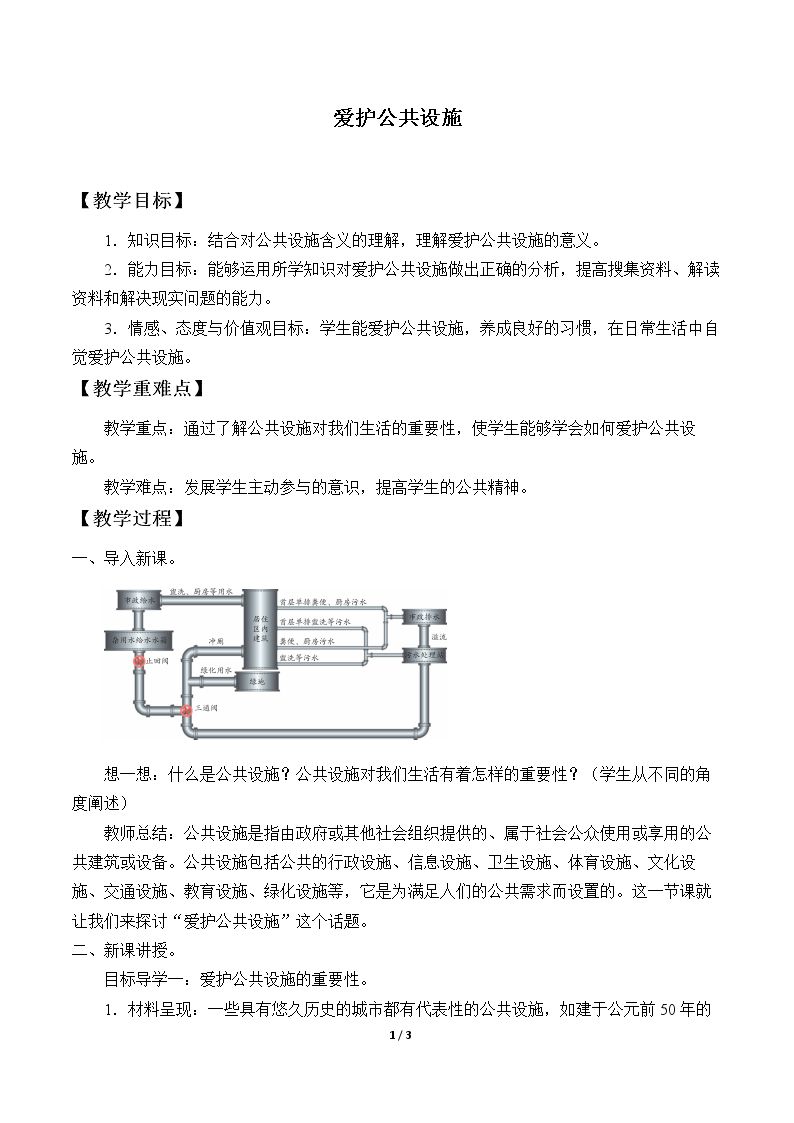 爱护公共设施