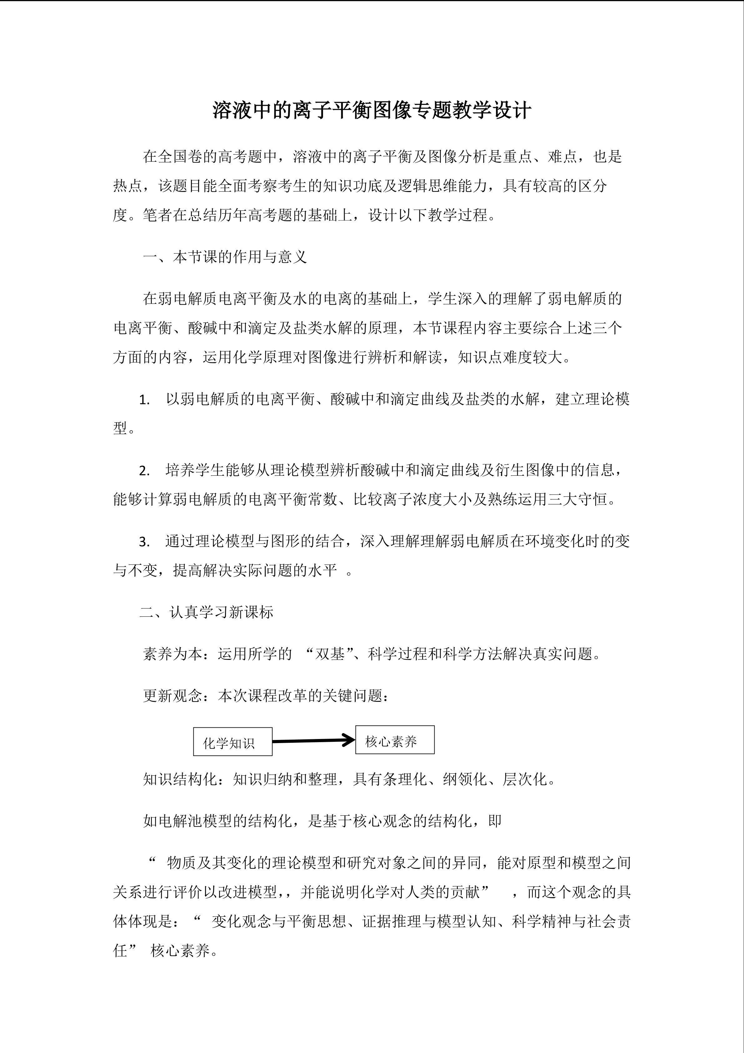 水溶液的离子平衡及图像专题复习