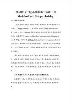 Module6 Unit1 Happy birthday!