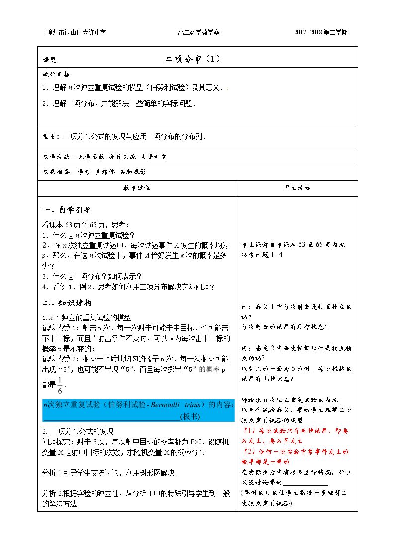 2.4.1 二项分布