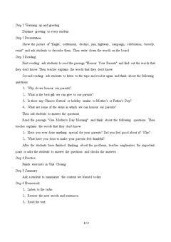 Unit 7 Family Festivals