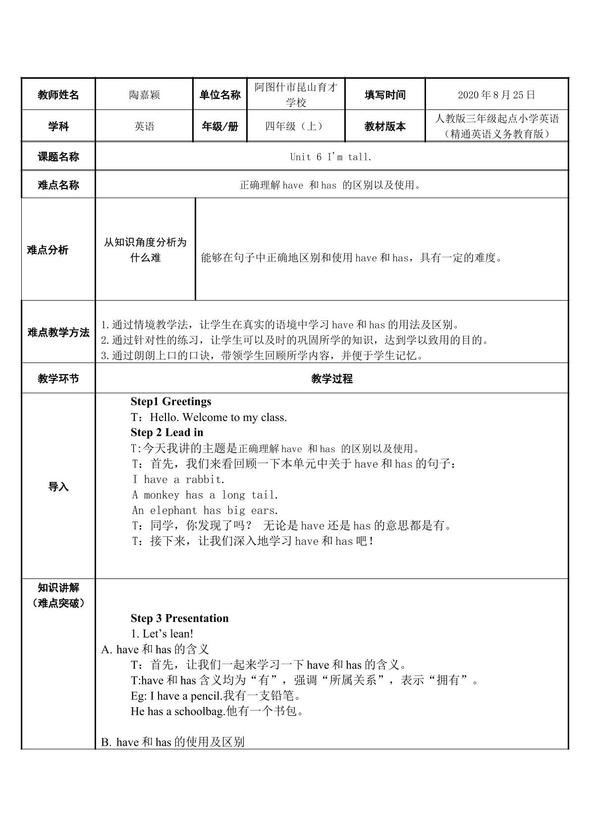 正确理解have 和has 的区别以及使用。