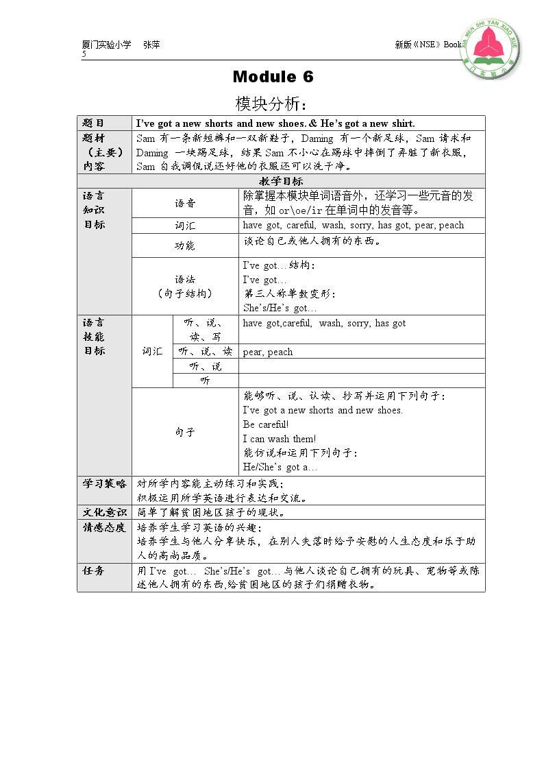 Unit 2 He's got a new sh…