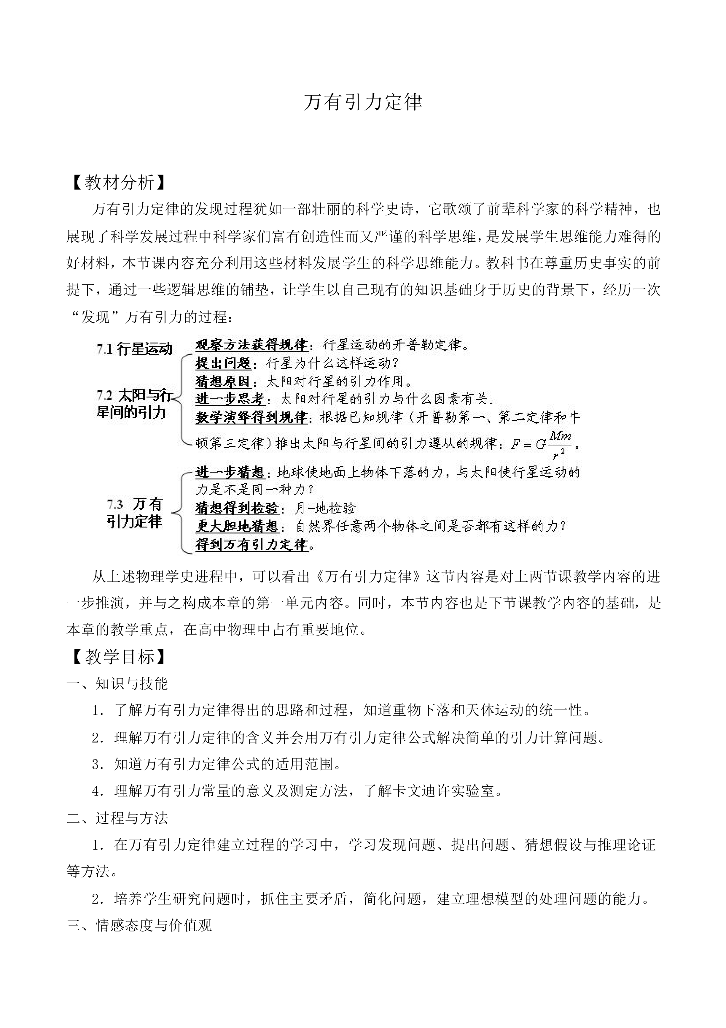 万有引力定律_教案18