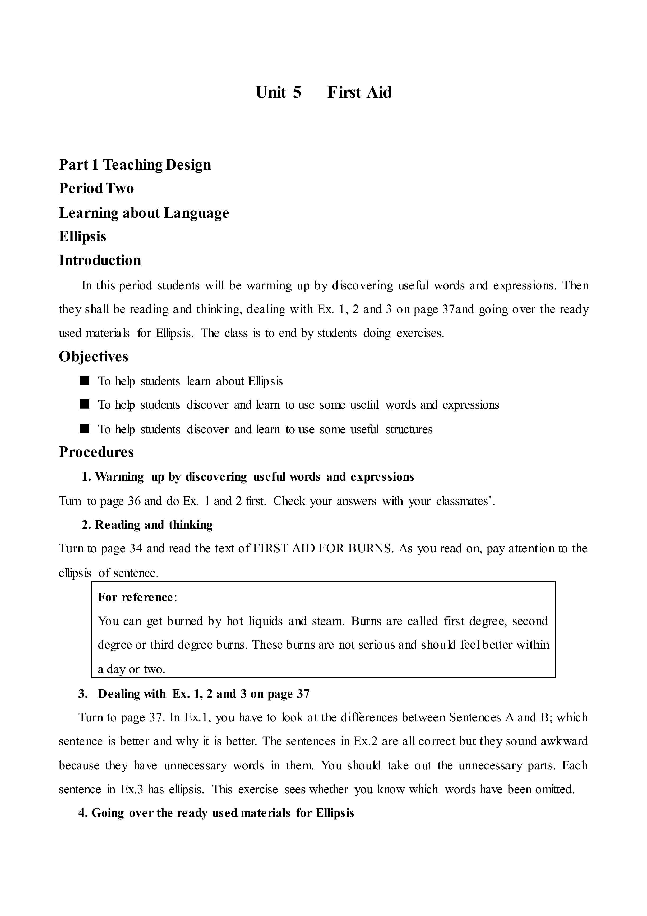 First aid_教案2