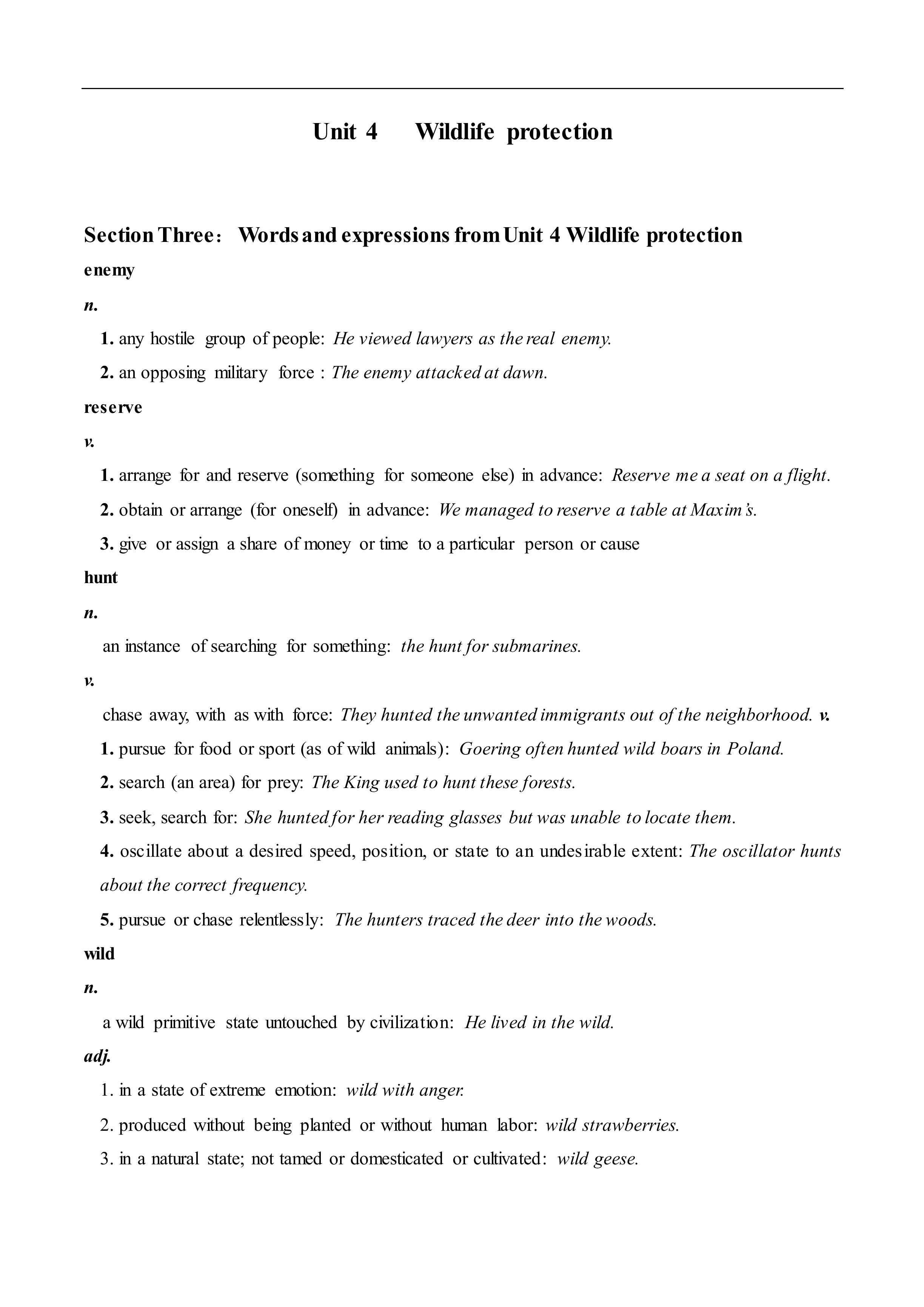 Wildlife protection_教案6