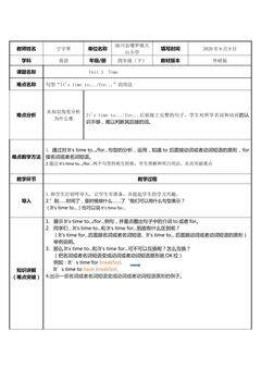 it's time fof.../to...的用法