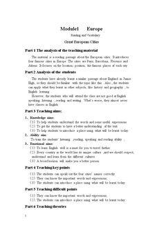 Reading and vocabulary