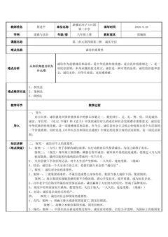 诚信的重要性