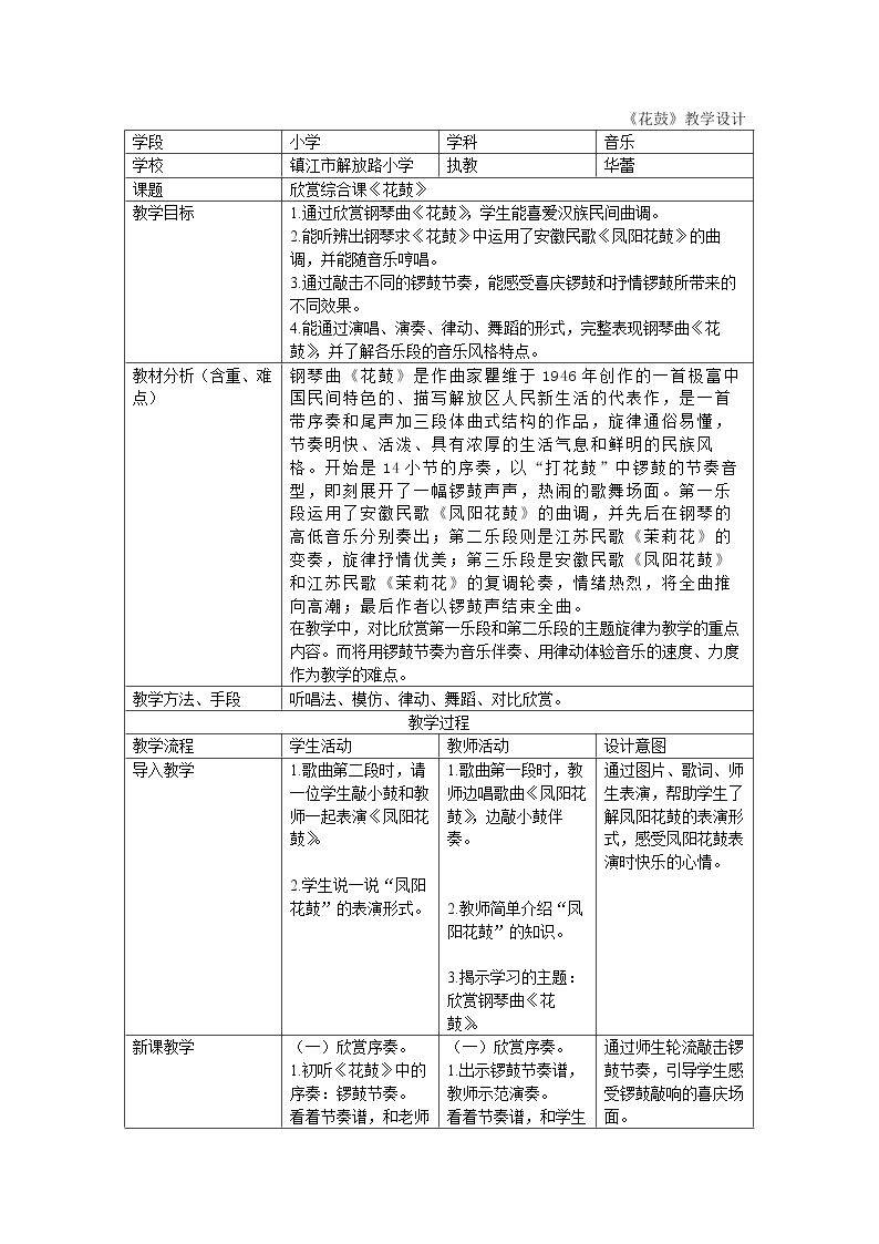 凤阳花鼓