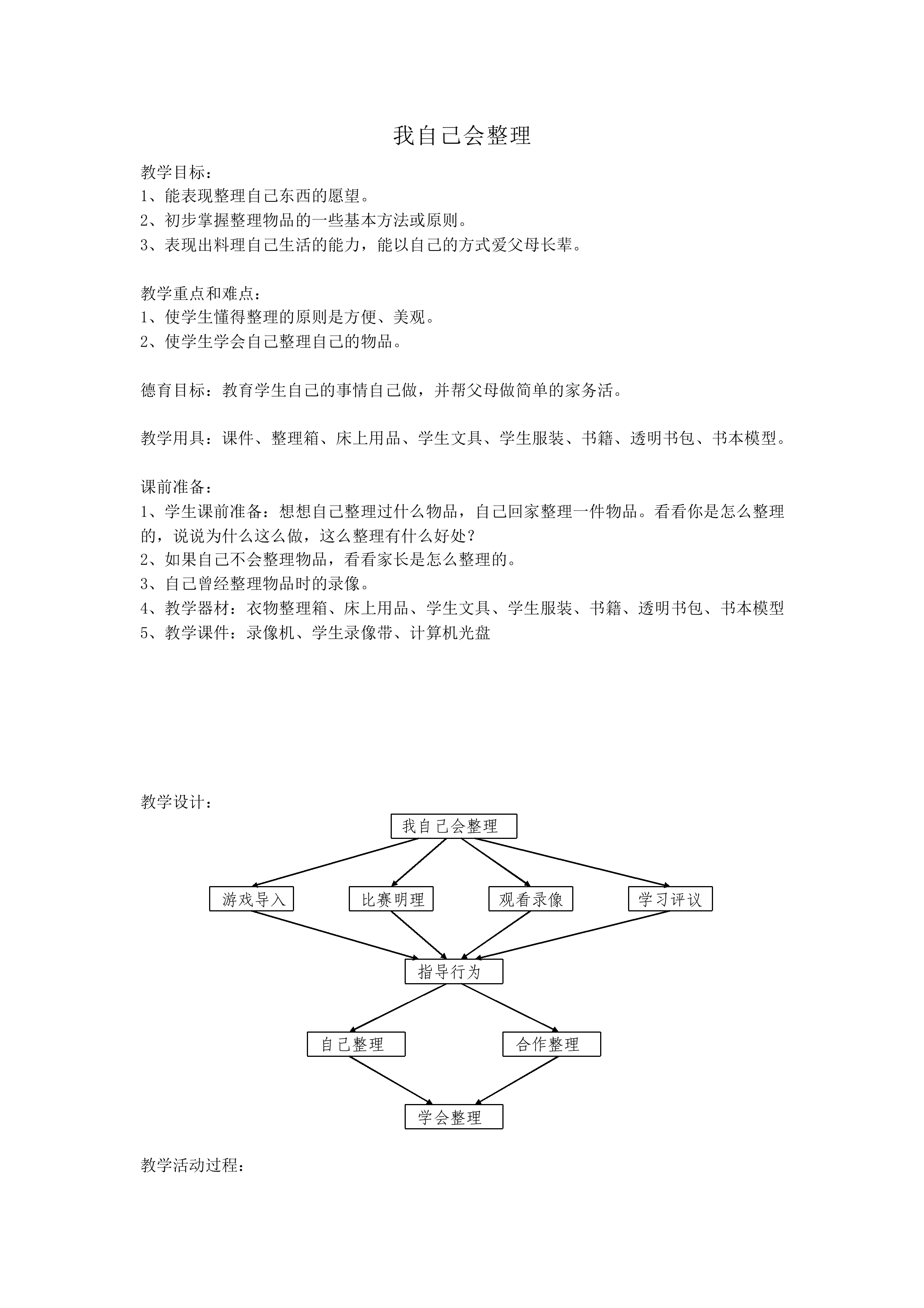 我自己会整理_教案1